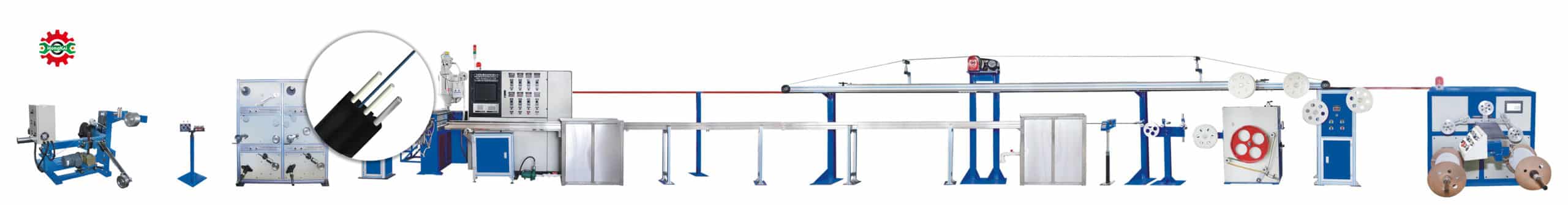 Hk 50ftth Terminal Optical Fiber Drop Cable Production Line