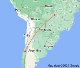 distance from chile to brazil