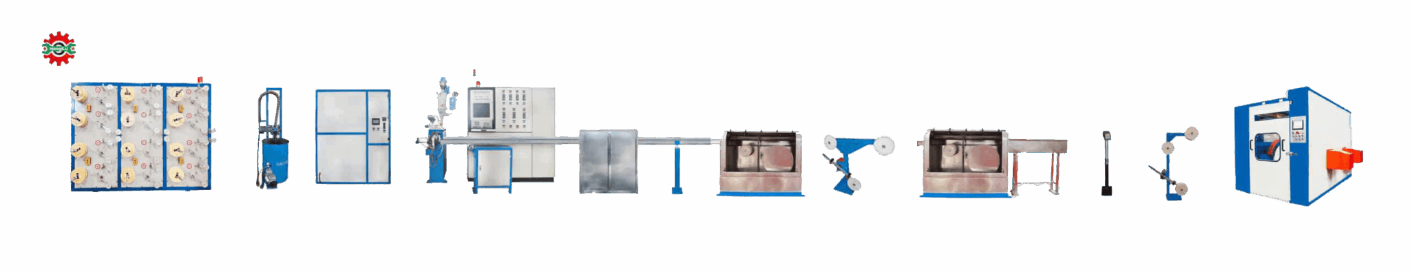 optical fiber secondary coating production line