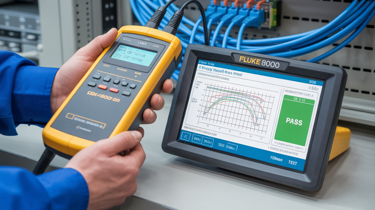 Quality testing laboratory for Cat6 cables