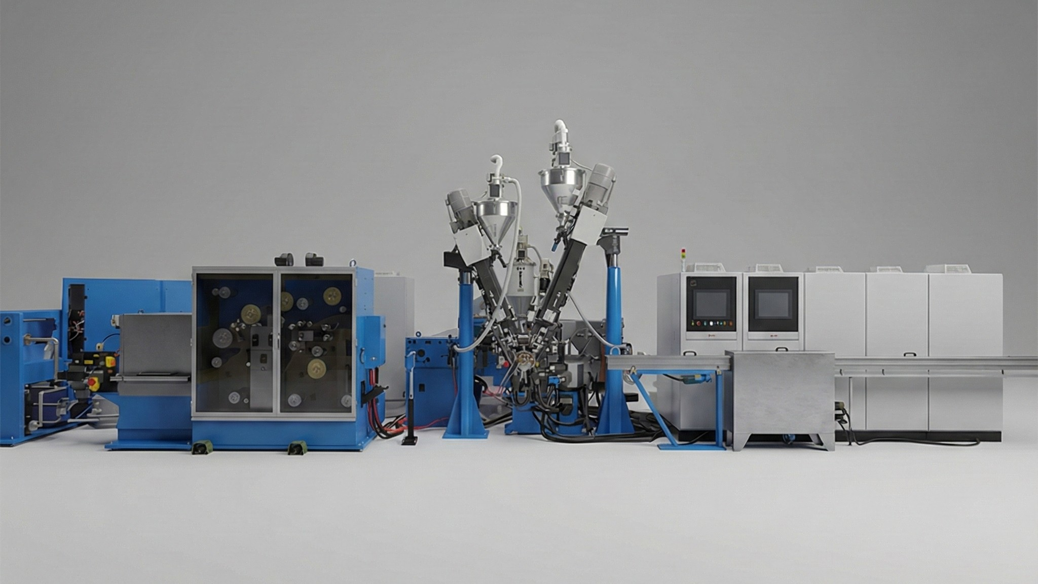 Physical Foaming Extruder For High Frequency Lan Cable Physical foaming extrusion line for Cat7 Cat8