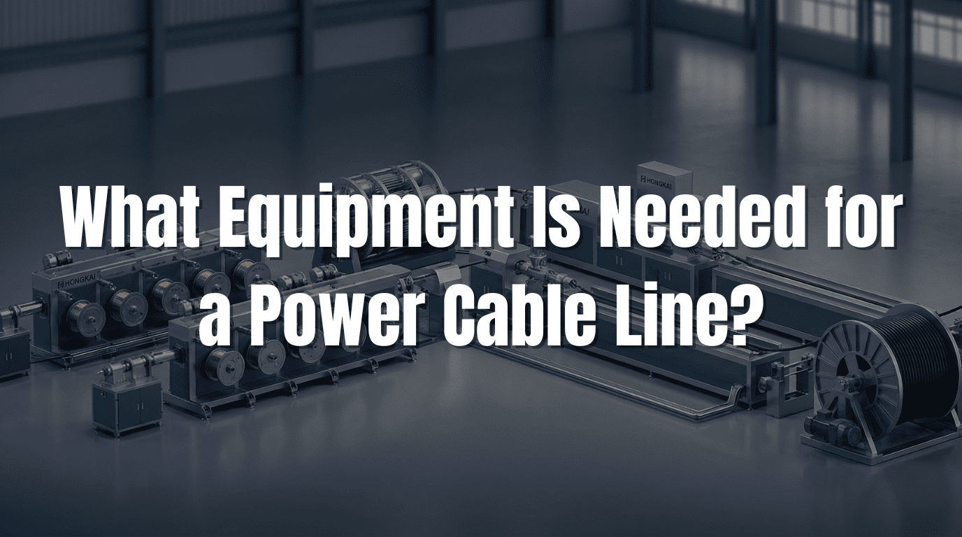 What Equipment Is Needed for a Power Cable Line?