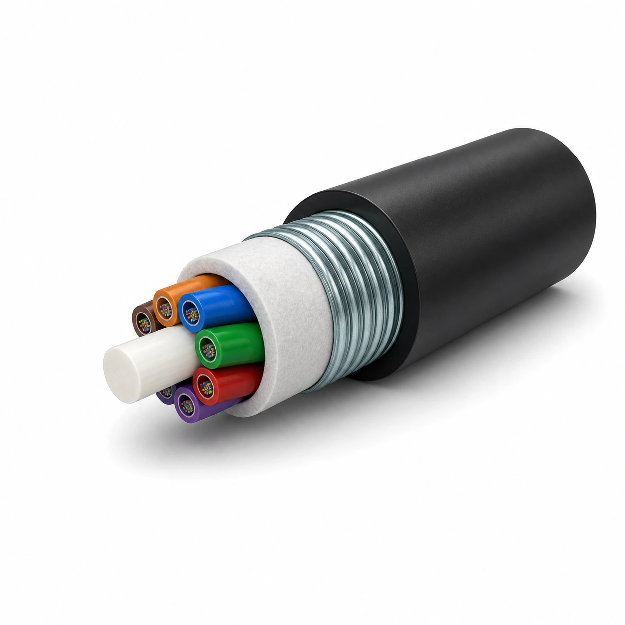 Final optical cable sheathing structure
