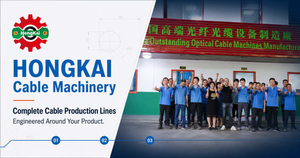 Equipe de máquinas para cabos HONGKAI