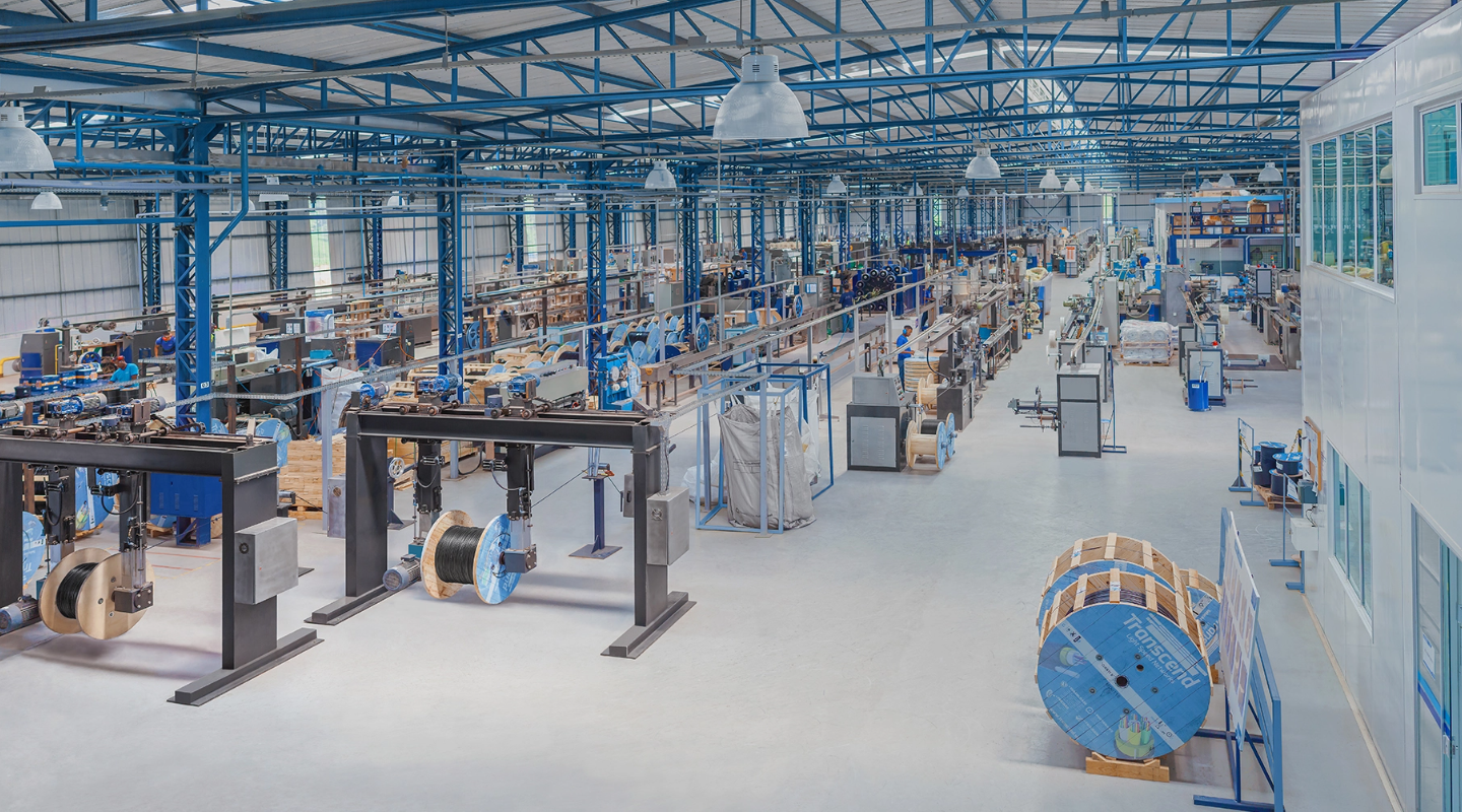 HONGKAI cable equipment project team at an overseas customer factory