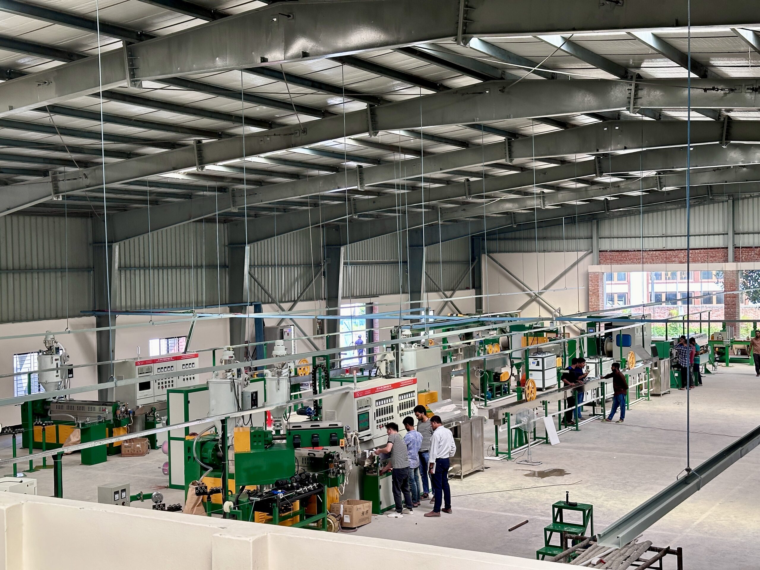 Fiber optic cable production equipment