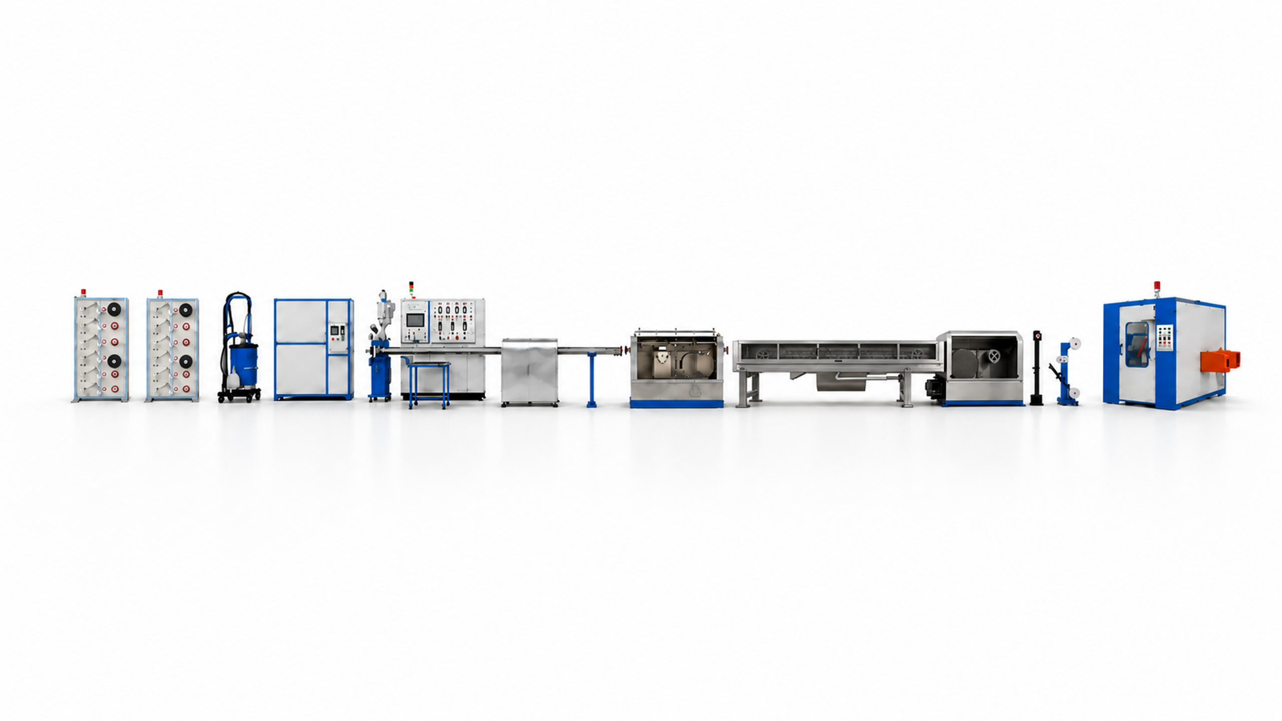 HONGKAI HK-50 reference loose tube production line 3D equipment model