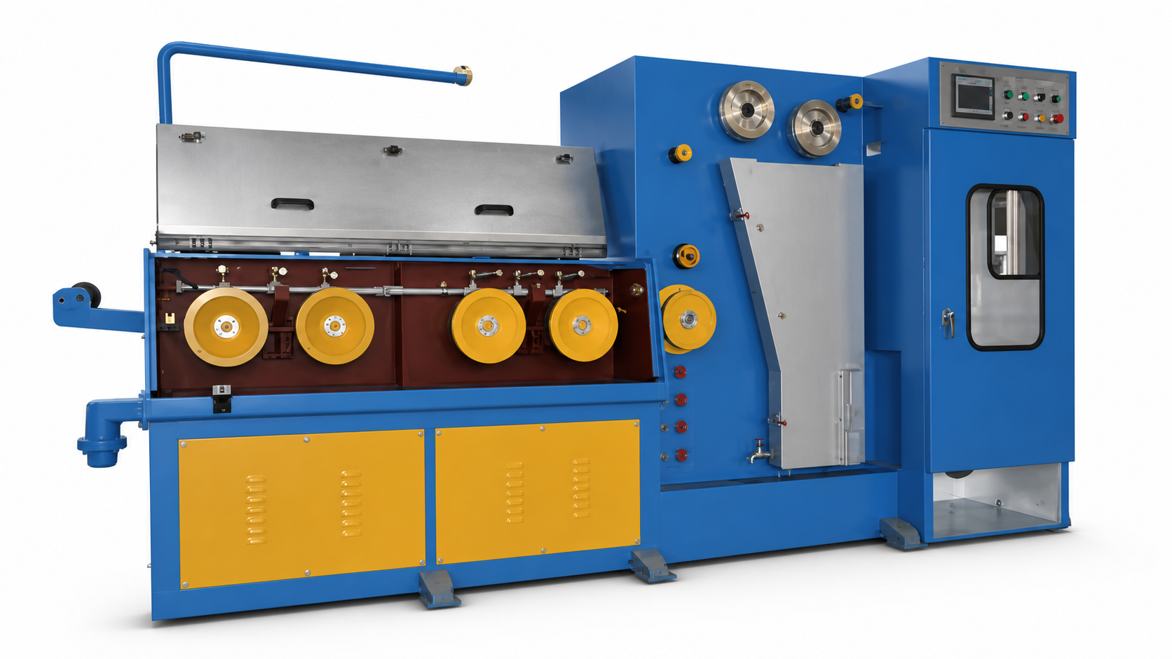 Wire drawing machine reference for LAN cable conductor preparation