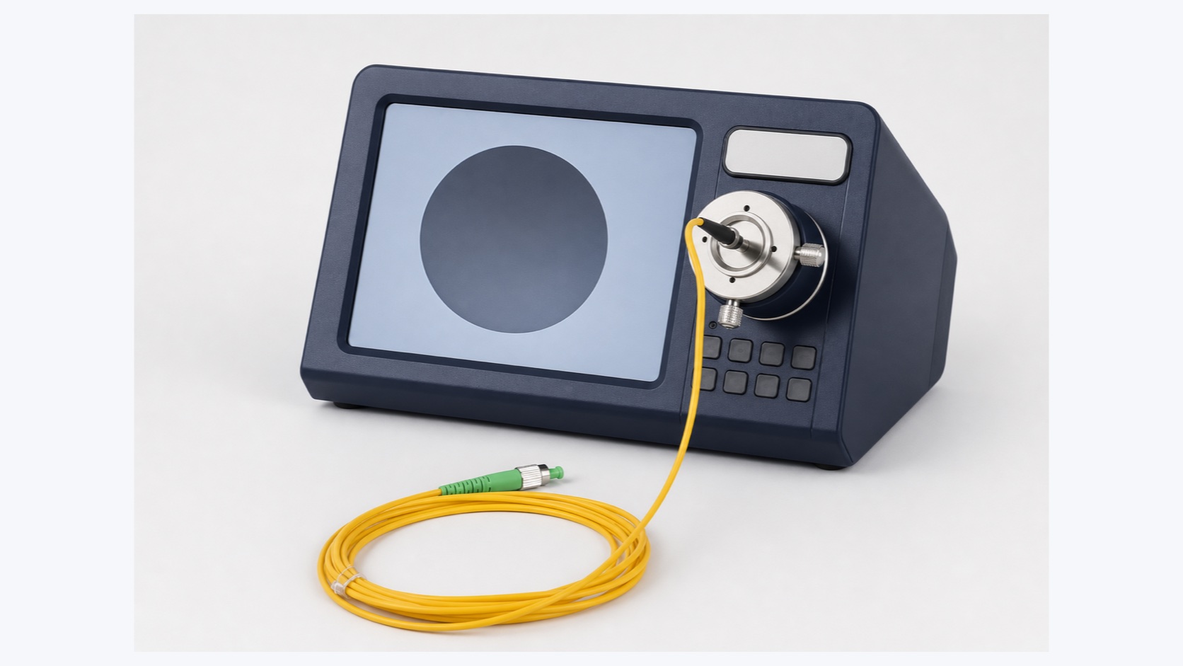 Three-dimensional technical model of a fiber connector inspection microscope