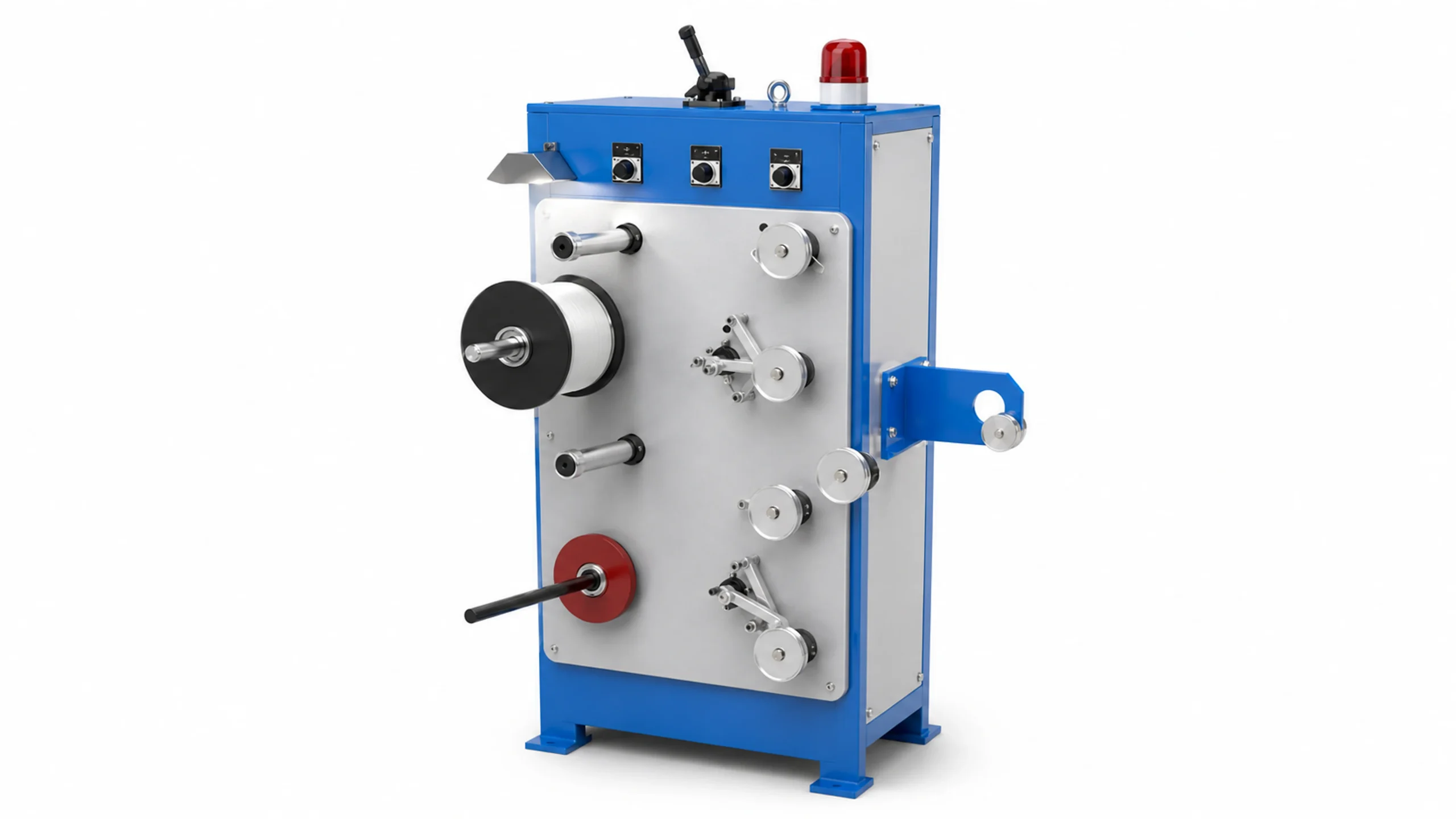 HONGKAI two-head fiber payoff machine reference render for the HK-30 tight-buffered optical fiber line