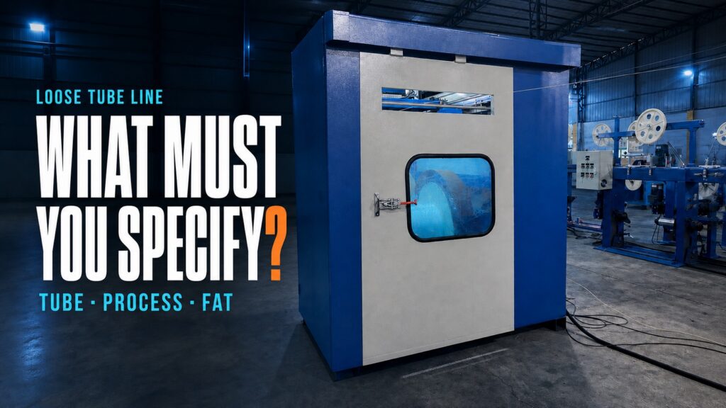 HONGKAI HK-60 loose tube production line with a buyer specification question