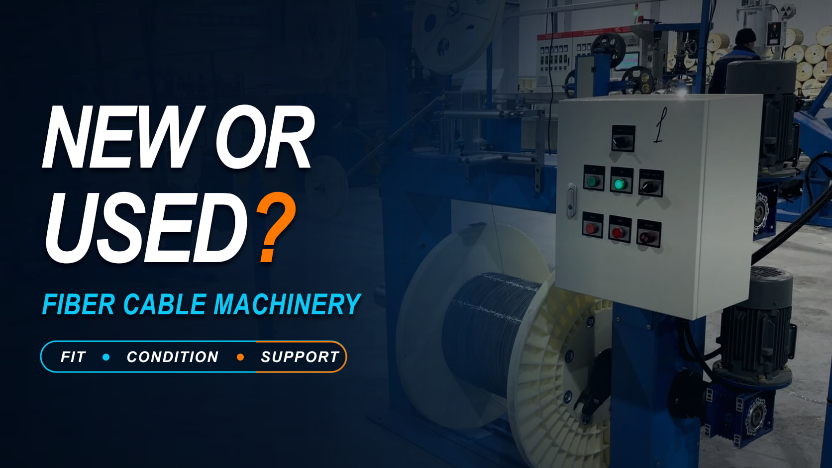 Real HONGKAI HK-50 fiber cable machinery with a new-or-used equipment buying question