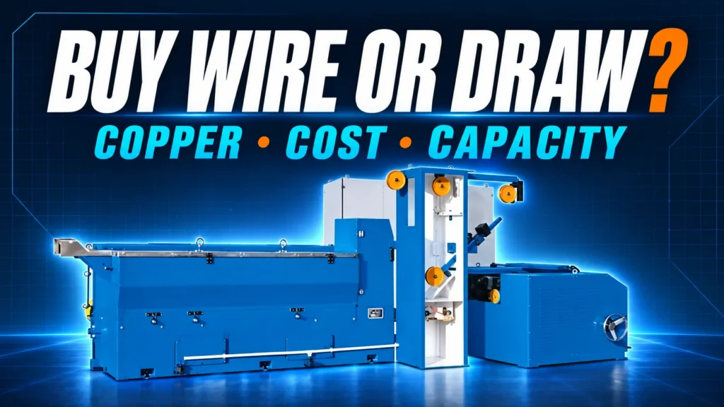 Should Your Cable Factory Buy Copper Wire Or Draw It? 3 سیم را بخرید یا در داخل کارخانه کشش دهید، با یک تصویر مرجع مبتنی بر تجهیزات کشش HONGKAI