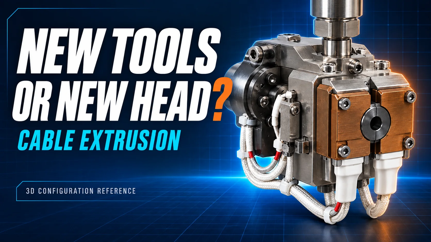 New tools or new head: cable extrusion guide with a HONGKAI dual-layer coextrusion crosshead 3D reference