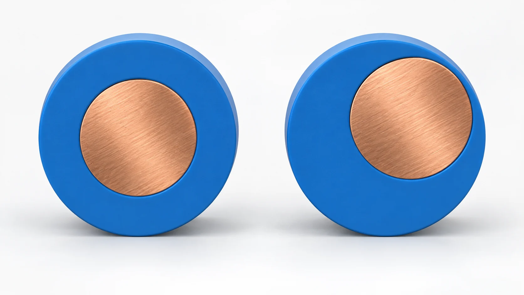 Cable Extrusion Defects: Material, Process Or Machine? 2 AI-generated comparison of centered and off-center conductors within insulation of the same outside diameter