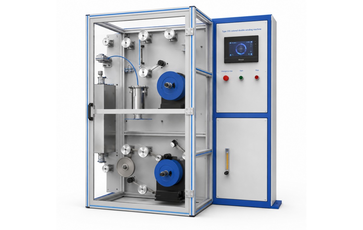 HONGKAI HK-235 UV-lamp fiber coloring and rewinding machine