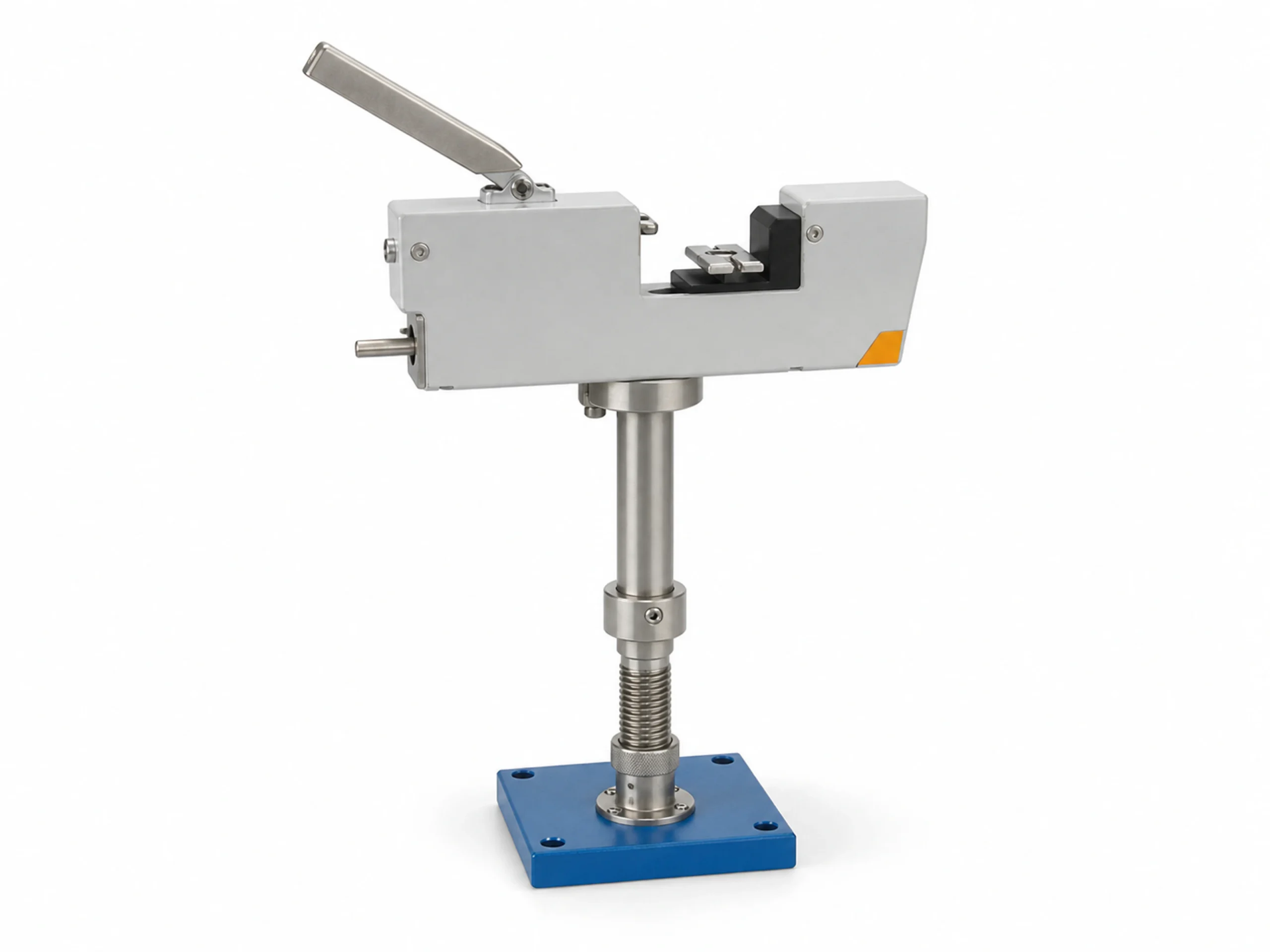 HONGKAI inline dimensional-measurement fixture mapped for coated steel wire, 3D equipment render