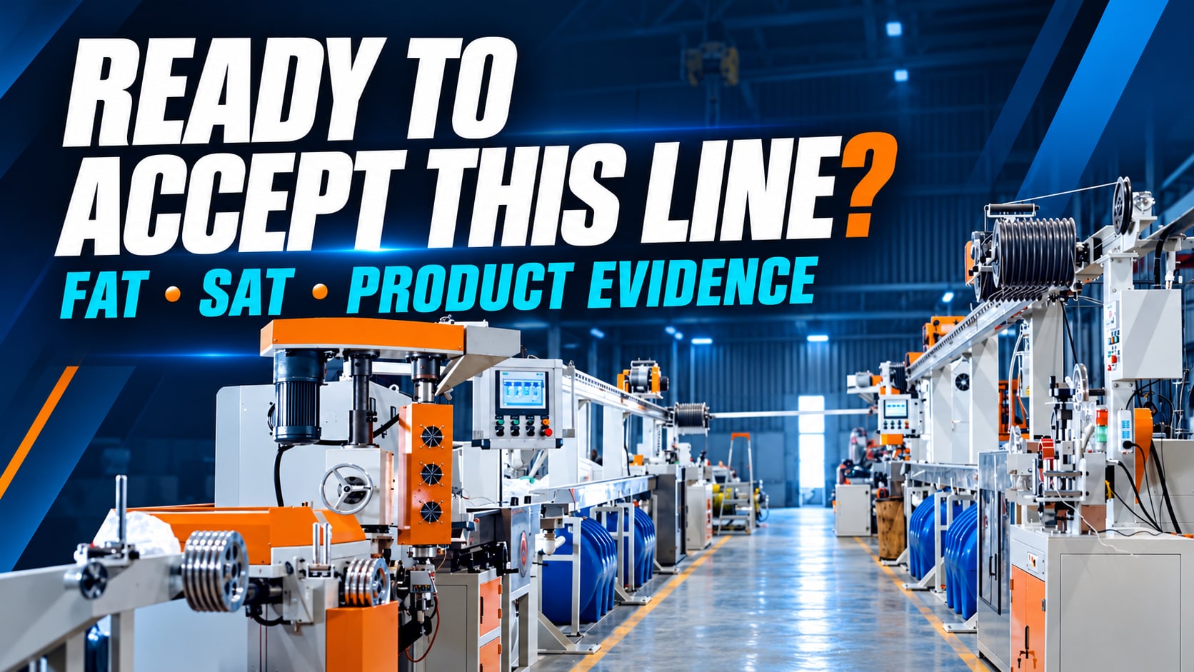 Cable production line FAT and SAT buyer guide with HONGKAI equipment reference