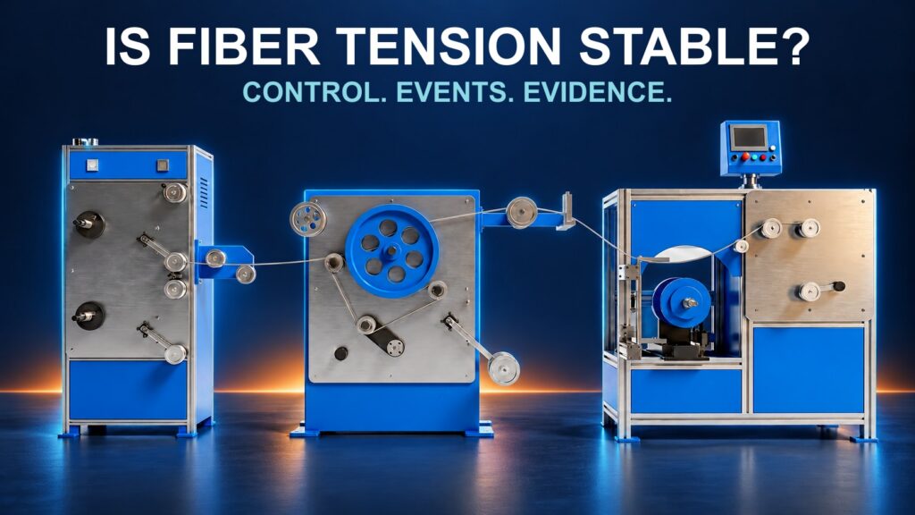 Reference composite of HONGKAI optical fiber respooling equipment with the question: Is fiber tension stable?